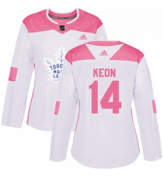 Womens Adidas Toronto Maple Leafs 14 Dave Keon Authentic WhitePink Fashion NHL Jersey Womens Adidas Toronto Maple Leafs 14 Dave Keon Authentic WhitePink Fashion NHL Jersey