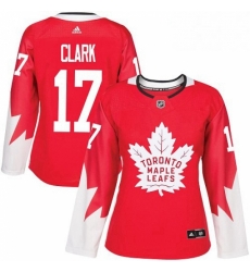 Womens Adidas Toronto Maple Leafs 17 Wendel Clark Authentic Red Alternate NHL Jersey Womens Adidas Toronto Maple Leafs 17 Wendel Clark Authentic Red Alternate NHL Jersey