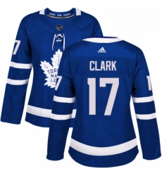 Womens Adidas Toronto Maple Leafs 17 Wendel Clark Authentic Royal Blue Home NHL Jersey Womens Adidas Toronto Maple Leafs 17 Wendel Clark Authentic Royal Blue Home NHL Jersey