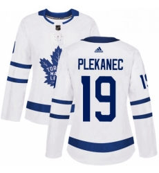 Womens Adidas Toronto Maple Leafs 19 Tomas Plekanec Authentic White Away NHL Jerse Womens Adidas Toronto Maple Leafs 19 Tomas Plekanec Authentic White Away NHL Jerse