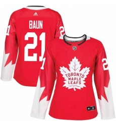 Womens Adidas Toronto Maple Leafs 21 Bobby Baun Authentic Red Alternate NHL Jersey Womens Adidas Toronto Maple Leafs 21 Bobby Baun Authentic Red Alternate NHL Jersey