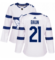 Womens Adidas Toronto Maple Leafs 21 Bobby Baun Authentic White 2018 Stadium Series NHL Jersey Womens Adidas Toronto Maple Leafs 21 Bobby Baun Authentic White 2018 Stadium Series NHL Jersey
