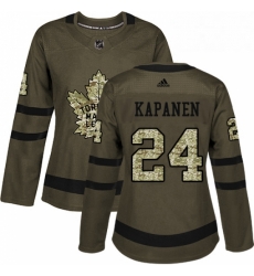 Womens Adidas Toronto Maple Leafs 24 Kasperi Kapanen Authentic Green Salute to Service NHL Jersey Womens Adidas Toronto Maple Leafs 24 Kasperi Kapanen Authentic Green Salute to Service NHL Jersey