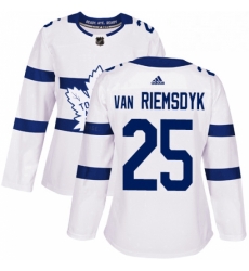 Womens Adidas Toronto Maple Leafs 25 James Van Riemsdyk Authentic White 2018 Stadium Series NHL Jersey Womens Adidas Toronto Maple Leafs 25 James Van Riemsdyk Authentic White 2018 Stadium Series NHL Jersey