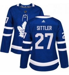 Womens Adidas Toronto Maple Leafs 27 Darryl Sittler Authentic Royal Blue Home NHL Jersey Womens Adidas Toronto Maple Leafs 27 Darryl Sittler Authentic Royal Blue Home NHL Jersey