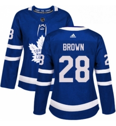 Womens Adidas Toronto Maple Leafs 28 Connor Brown Authentic Royal Blue Home NHL Jersey Womens Adidas Toronto Maple Leafs 28 Connor Brown Authentic Royal Blue Home NHL Jersey