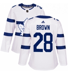 Womens Adidas Toronto Maple Leafs 28 Connor Brown Authentic White 2018 Stadium Series NHL Jersey Womens Adidas Toronto Maple Leafs 28 Connor Brown Authentic White 2018 Stadium Series NHL Jersey