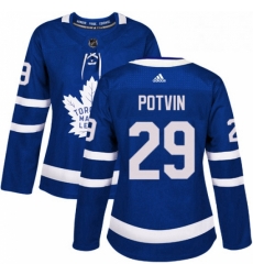 Womens Adidas Toronto Maple Leafs 29 Felix Potvin Authentic Royal Blue Home NHL Jersey Womens Adidas Toronto Maple Leafs 29 Felix Potvin Authentic Royal Blue Home NHL Jersey