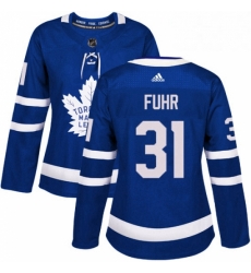 Womens Adidas Toronto Maple Leafs 31 Grant Fuhr Authentic Royal Blue Home NHL Jersey Womens Adidas Toronto Maple Leafs 31 Grant Fuhr Authentic Royal Blue Home NHL Jersey
