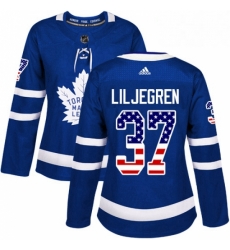 Womens Adidas Toronto Maple Leafs 37 Timothy Liljegren Authentic Royal Blue USA Flag Fashion NHL Jersey Womens Adidas Toronto Maple Leafs 37 Timothy Liljegren Authentic Royal Blue USA Flag Fashion NHL Jersey