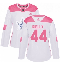 Womens Adidas Toronto Maple Leafs 44 Morgan Rielly Authentic WhitePink Fashion NHL Jersey Womens Adidas Toronto Maple Leafs 44 Morgan Rielly Authentic WhitePink Fashion NHL Jersey