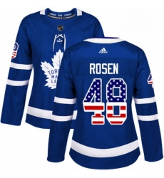 Womens Adidas Toronto Maple Leafs 48 Calle Rosen Authentic Royal Blue USA Flag Fashion NHL Jersey Womens Adidas Toronto Maple Leafs 48 Calle Rosen Authentic Royal Blue USA Flag Fashion NHL Jersey