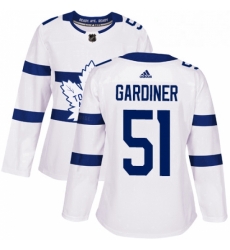 Womens Adidas Toronto Maple Leafs 51 Jake Gardiner Authentic White 2018 Stadium Series NHL Jersey Womens Adidas Toronto Maple Leafs 51 Jake Gardiner Authentic White 2018 Stadium Series NHL Jersey