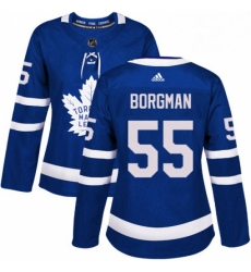 Womens Adidas Toronto Maple Leafs 55 Andreas Borgman Authentic Royal Blue Home NHL Jersey Womens Adidas Toronto Maple Leafs 55 Andreas Borgman Authentic Royal Blue Home NHL Jersey