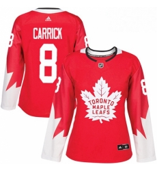 Womens Adidas Toronto Maple Leafs 8 Connor Carrick Authentic Red Alternate NHL Jersey Womens Adidas Toronto Maple Leafs 8 Connor Carrick Authentic Red Alternate NHL Jersey
