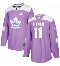 Youth Adidas Toronto Maple Leafs 11 Zach Hyman Authentic Purple Fights Cancer Practice NHL Jersey Youth Adidas Toronto Maple Leafs 11 Zach Hyman Authentic Purple Fights Cancer Practice NHL Jersey