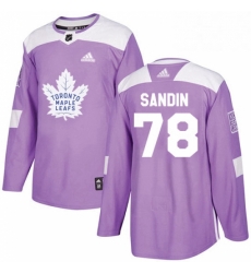 Youth Adidas Toronto Maple Leafs 78 Rasmus Sandin Authentic Purple Fights Cancer Practice NHL Jersey Youth Adidas Toronto Maple Leafs 78 Rasmus Sandin Authentic Purple Fights Cancer Practice NHL Jersey