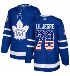 Youth Adidas Toronto Maple Leafs 78 Timothy Liljegren Authentic Royal Blue USA Flag Fashion NHL Jersey Youth Adidas Toronto Maple Leafs 78 Timothy Liljegren Authentic Royal Blue USA Flag Fashion NHL Jersey