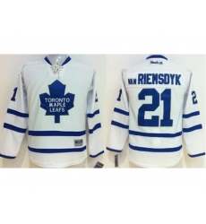 Youth Toronto Maple Leafs 21 James Van Riemsdyk White Stitched NHL jersey Youth Toronto Maple Leafs 21 James Van Riemsdyk White Stitched NHL jersey