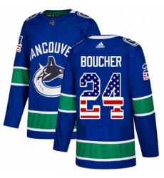 Mens Adidas Vancouver Canucks 24 Reid Boucher Authentic Blue USA Flag Fashion NHL Jersey Mens Adidas Vancouver Canucks 24 Reid Boucher Authentic Blue USA Flag Fashion NHL Jersey