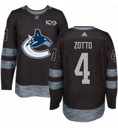 Mens Adidas Vancouver Canucks 4 Michael Del Zotto Authentic Black 1917 2017 100th Anniversary NHL Jersey Mens Adidas Vancouver Canucks 4 Michael Del Zotto Authentic Black 1917 2017 100th Anniversary NHL Jersey