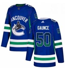 Mens Adidas Vancouver Canucks 50 Brendan Gaunce Authentic Blue Drift Fashion NHL Jersey Mens Adidas Vancouver Canucks 50 Brendan Gaunce Authentic Blue Drift Fashion NHL Jersey