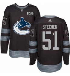Mens Adidas Vancouver Canucks 51 Troy Stecher Premier Black 1917 2017 100th Anniversary NHL Jersey Mens Adidas Vancouver Canucks 51 Troy Stecher Premier Black 1917 2017 100th Anniversary NHL Jersey