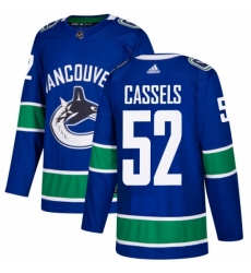 Mens Adidas Vancouver Canucks 52 Cole Cassels Authentic Blue Home NHL Jersey Mens Adidas Vancouver Canucks 52 Cole Cassels Authentic Blue Home NHL Jersey