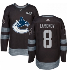 Mens Adidas Vancouver Canucks 8 Igor Larionov Authentic Black 1917 2017 100th Anniversary NHL Jersey Mens Adidas Vancouver Canucks 8 Igor Larionov Authentic Black 1917 2017 100th Anniversary NHL Jersey