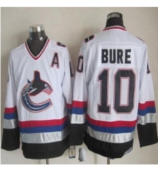 Vancouver Canucks #10 Pavel Bure White Black CCM Throwback Stitched NHL Jersey Vancouver Canucks #10 Pavel Bure White Black CCM Throwback Stitched NHL Jersey