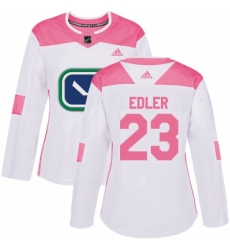 Womens Adidas Vancouver Canucks 23 Alexander Edler Authentic WhitePink Fashion NHL Jersey Womens Adidas Vancouver Canucks 23 Alexander Edler Authentic WhitePink Fashion NHL Jersey