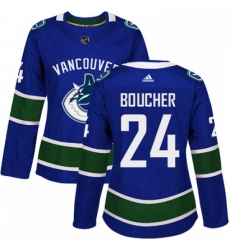 Womens Adidas Vancouver Canucks 24 Reid Boucher Premier Blue Home NHL Jersey Womens Adidas Vancouver Canucks 24 Reid Boucher Premier Blue Home NHL Jersey