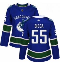 Womens Adidas Vancouver Canucks 55 Alex Biega Premier Blue Home NHL Jersey Womens Adidas Vancouver Canucks 55 Alex Biega Premier Blue Home NHL Jersey