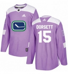 Youth Adidas Vancouver Canucks 15 Derek Dorsett Authentic Purple Fights Cancer Practice NHL Jersey Youth Adidas Vancouver Canucks 15 Derek Dorsett Authentic Purple Fights Cancer Practice NHL Jersey
