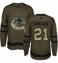 Youth Adidas Vancouver Canucks 21 Loui Eriksson Authentic Green Salute to Service NHL Jersey Youth Adidas Vancouver Canucks 21 Loui Eriksson Authentic Green Salute to Service NHL Jersey