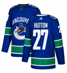 Youth Adidas Vancouver Canucks 27 Ben Hutton Premier Blue Home NHL Jersey Youth Adidas Vancouver Canucks 27 Ben Hutton Premier Blue Home NHL Jersey