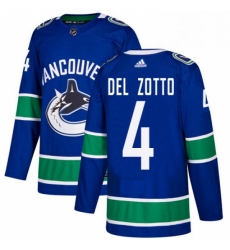 Youth Adidas Vancouver Canucks 4 Michael Del Zotto Authentic Blue Home NHL Jersey Youth Adidas Vancouver Canucks 4 Michael Del Zotto Authentic Blue Home NHL Jersey