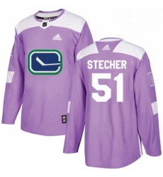 Youth Adidas Vancouver Canucks 51 Troy Stecher Authentic Purple Fights Cancer Practice NHL Jersey Youth Adidas Vancouver Canucks 51 Troy Stecher Authentic Purple Fights Cancer Practice NHL Jersey