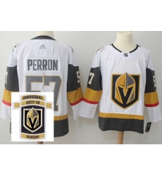 Adidas Golden Knights #57 David Perron White Road Authentic Stitched NHL Inaugural Season Patch Jersey Adidas Golden Knights #57 David Perron White Road Authentic Stitched NHL Inaugural Season Patch Jersey