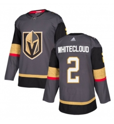 Men Vegas Golden Knights 2 Zach Whitecloud Gray Stitched Jersey Men Vegas Golden Knights 2 Zach Whitecloud Gray Stitched Jersey