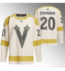 Men Vegas Golden Knights 20 Chandler Stephenson Cream 2024 Winter Classic Breakaway Stitched Jersey Men Vegas Golden Knights 20 Chandler Stephenson Cream 2024 Winter Classic Breakaway Stitched Jersey