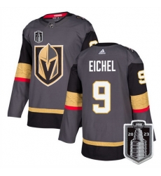 Men Vegas Golden Knights 9 Jack Eichel Grey 2023 Stanley Cup Final Stitched Jersey Men Vegas Golden Knights 9 Jack Eichel Grey 2023 Stanley Cup Final Stitched Jersey