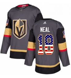 Mens Adidas Vegas Golden Knights 18 James Neal Authentic Gray USA Flag Fashion NHL Jersey Mens Adidas Vegas Golden Knights 18 James Neal Authentic Gray USA Flag Fashion NHL Jersey