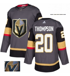Mens Adidas Vegas Golden Knights 20 Paul Thompson Authentic Gray Fashion Gold NHL Jersey Mens Adidas Vegas Golden Knights 20 Paul Thompson Authentic Gray Fashion Gold NHL Jersey