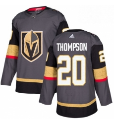 Mens Adidas Vegas Golden Knights 20 Paul Thompson Premier Gray Home NHL Jersey Mens Adidas Vegas Golden Knights 20 Paul Thompson Premier Gray Home NHL Jersey
