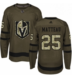 Mens Adidas Vegas Golden Knights 25 Stefan Matteau Authentic Green Salute to Service NHL Jersey Mens Adidas Vegas Golden Knights 25 Stefan Matteau Authentic Green Salute to Service NHL Jersey
