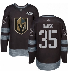 Mens Adidas Vegas Golden Knights 35 Oscar Dansk Authentic Black 1917 2017 100th Anniversary NHL Jersey Mens Adidas Vegas Golden Knights 35 Oscar Dansk Authentic Black 1917 2017 100th Anniversary NHL Jersey