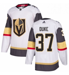 Mens Adidas Vegas Golden Knights 37 Reid Duke Authentic White Away NHL Jersey Mens Adidas Vegas Golden Knights 37 Reid Duke Authentic White Away NHL Jersey