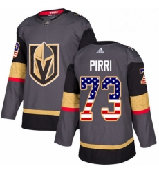 Mens Adidas Vegas Golden Knights 73 Brandon Pirri Authentic Gray USA Flag Fashion NHL Jersey Mens Adidas Vegas Golden Knights 73 Brandon Pirri Authentic Gray USA Flag Fashion NHL Jersey