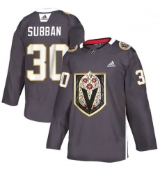 Vegas Golden Knights 30 Malcolm Subban Gray Dia De Los Muertos Adidas Jersey Vegas Golden Knights 30 Malcolm Subban Gray Dia De Los Muertos Adidas Jersey